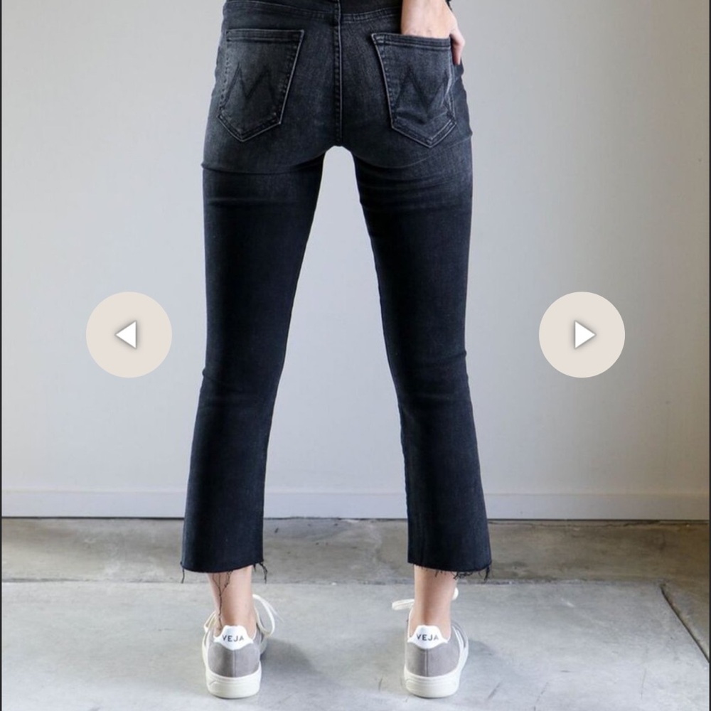 MOTHER Black Ankle & Cropped Jeans
